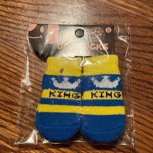 Small nonskid dog socks 